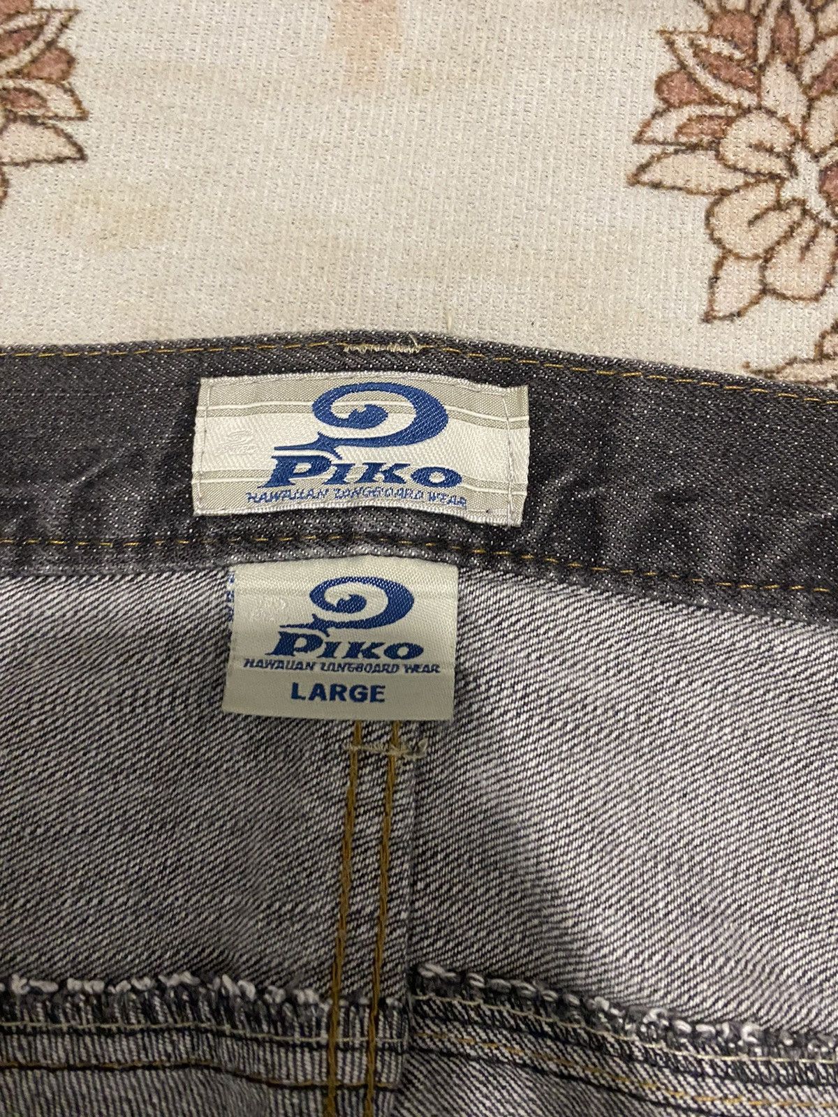 Japanese Brand Vintage Piko Baggy Cargo Jeans Size US 33 - 10 Thumbnail