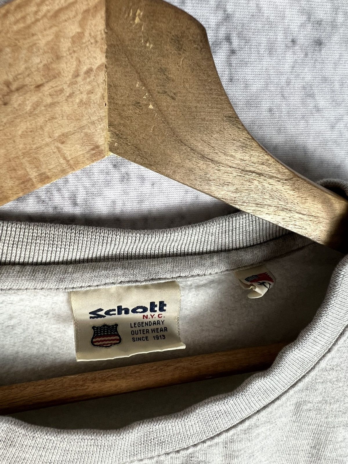 Schott Vintage Schott moto racing sweatshirt skull Size US XL / EU 56 / 4 - 3 Thumbnail