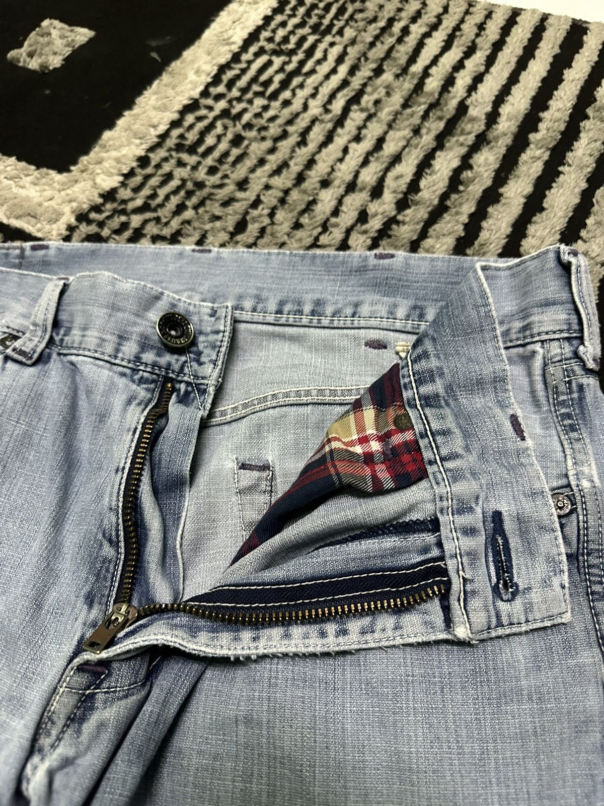 Levi's 32x26 Vintage levi’s cargo blue denim pants Size US 32 / EU 48 - 6 Thumbnail
