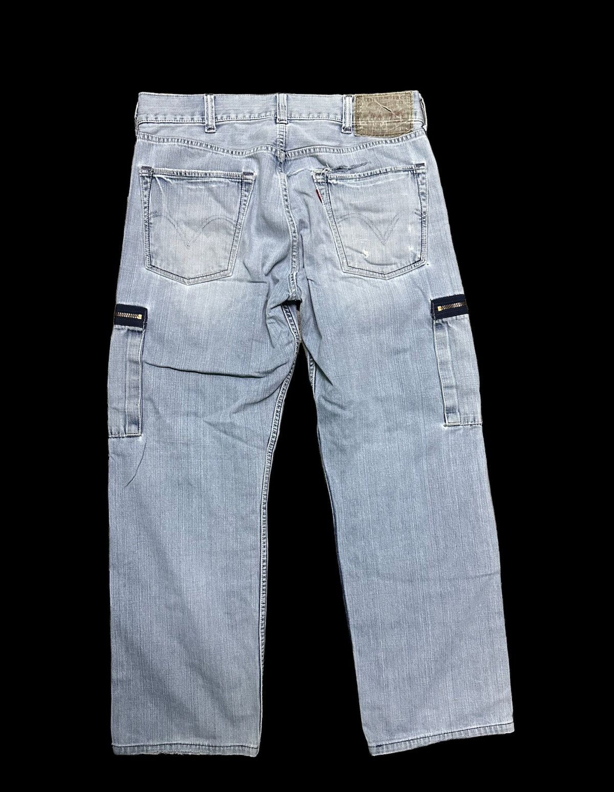 Levi's 32x26 Vintage levi’s cargo blue denim pants Size US 32 / EU 48 - 2 Thumbnail