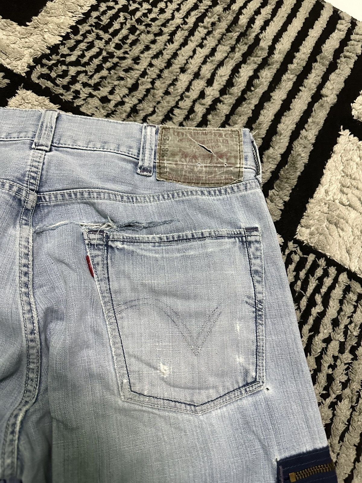 Levi's 32x26 Vintage levi’s cargo blue denim pants Size US 32 / EU 48 - 8 Thumbnail
