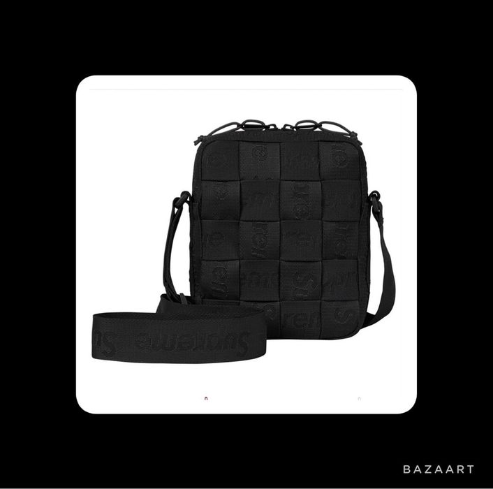 Supreme Woven Shoulder Bag black-