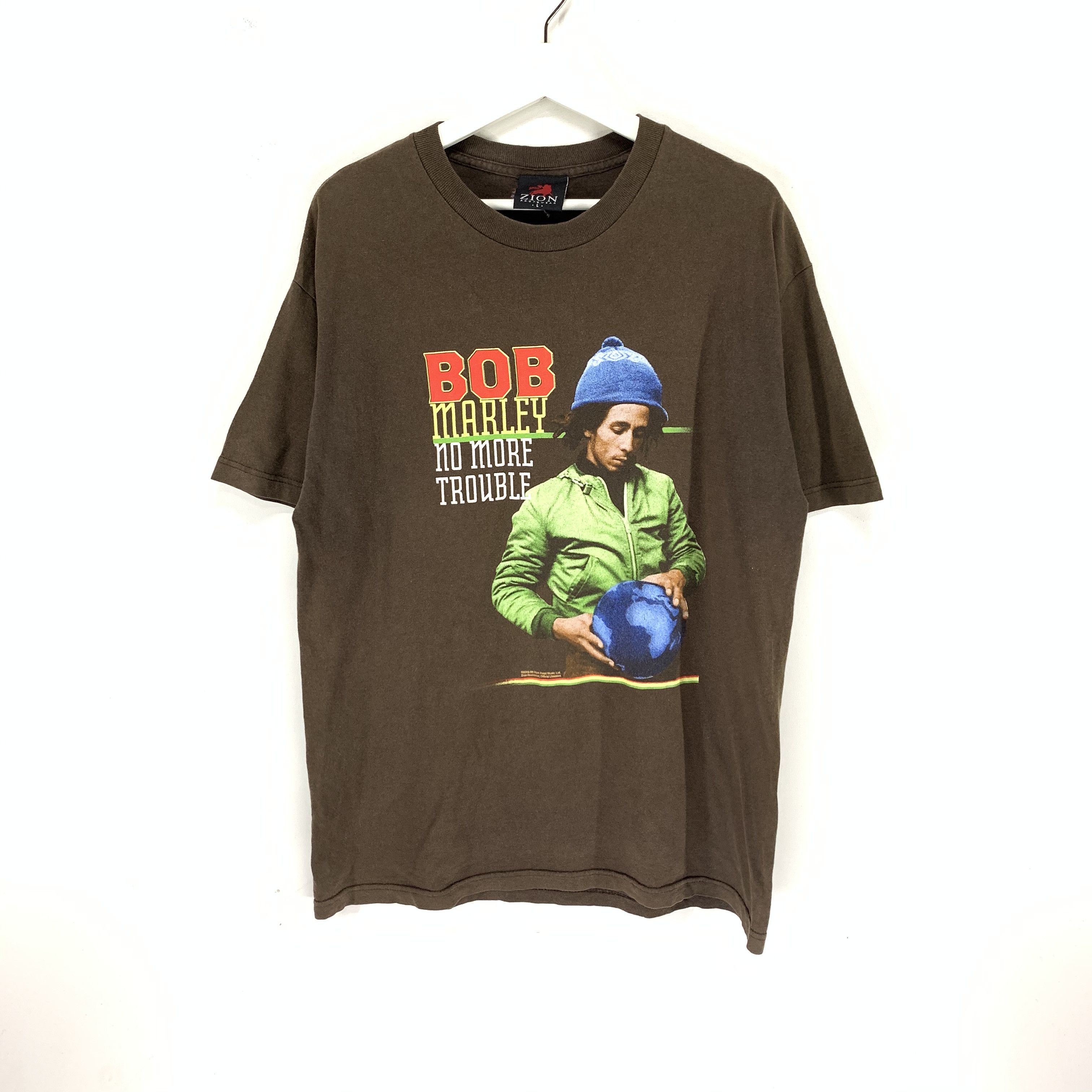 Band Tees × Bob Marley × Vintage Bob marley no more trouble vintage shirt Size US L / EU 52-54 / 3 - 1 Thumbnail