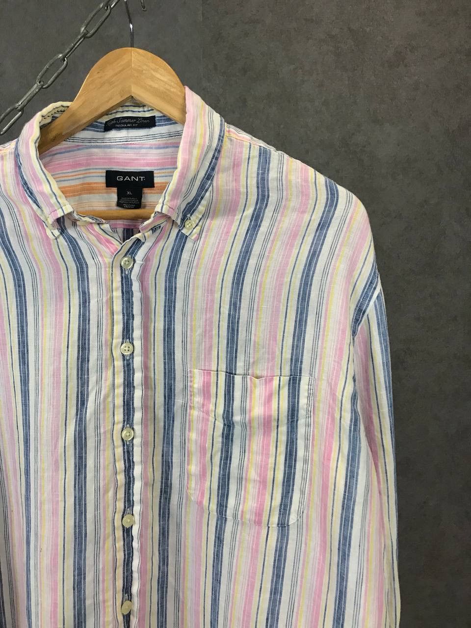 Gant Gant striped multicolor linen shirt Size US XL / EU 56 / 4 - 2 Thumbnail