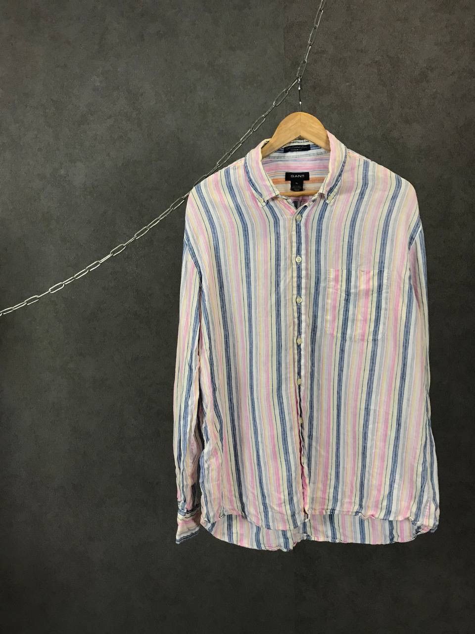 Gant Gant striped multicolor linen shirt Size US XL / EU 56 / 4 - 1 Thumbnail