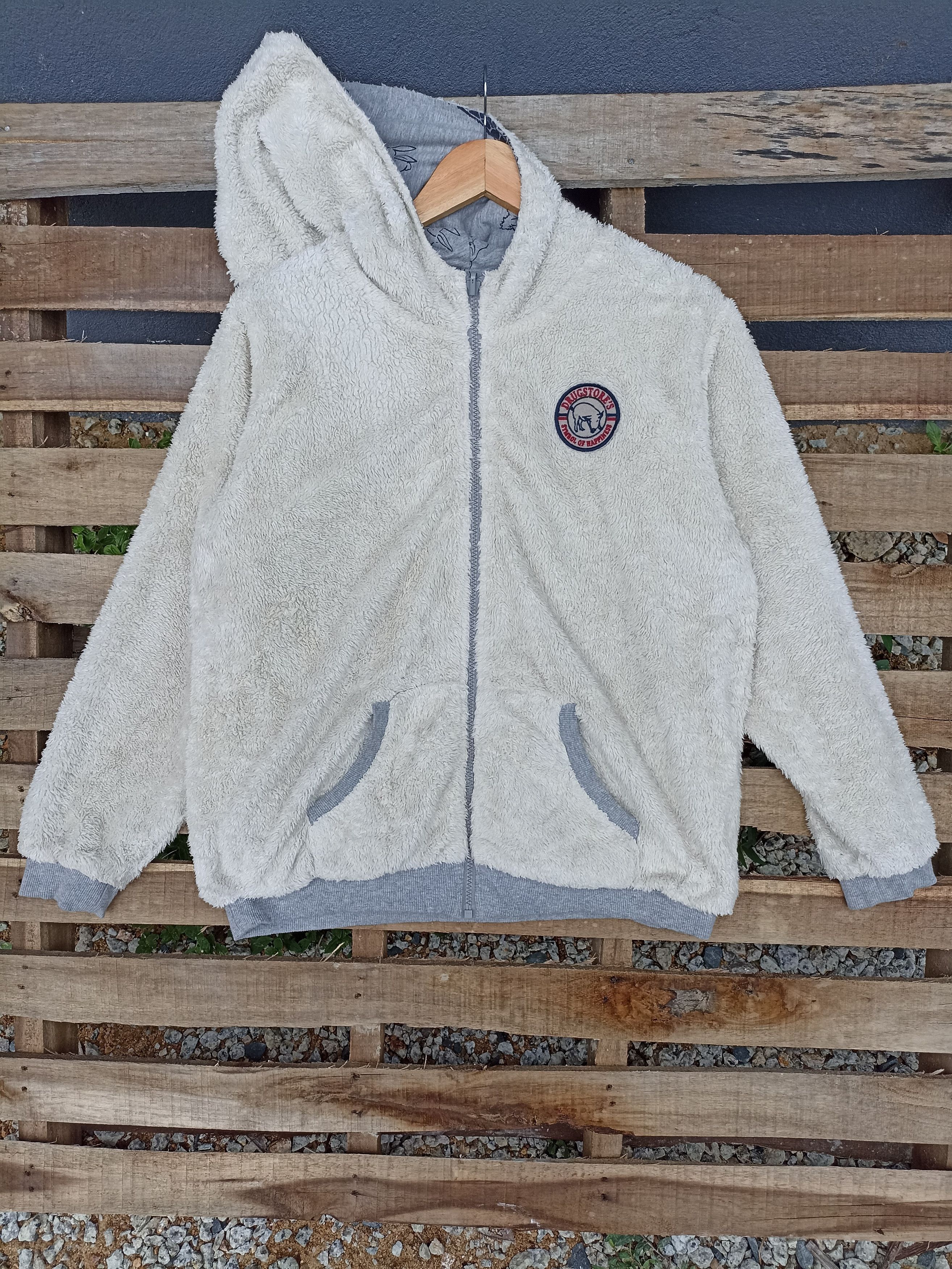Japanese Brand × Vintage Drugstore Reversible Pile fleece Size US M / EU 48-50 / 2 - 4 Thumbnail