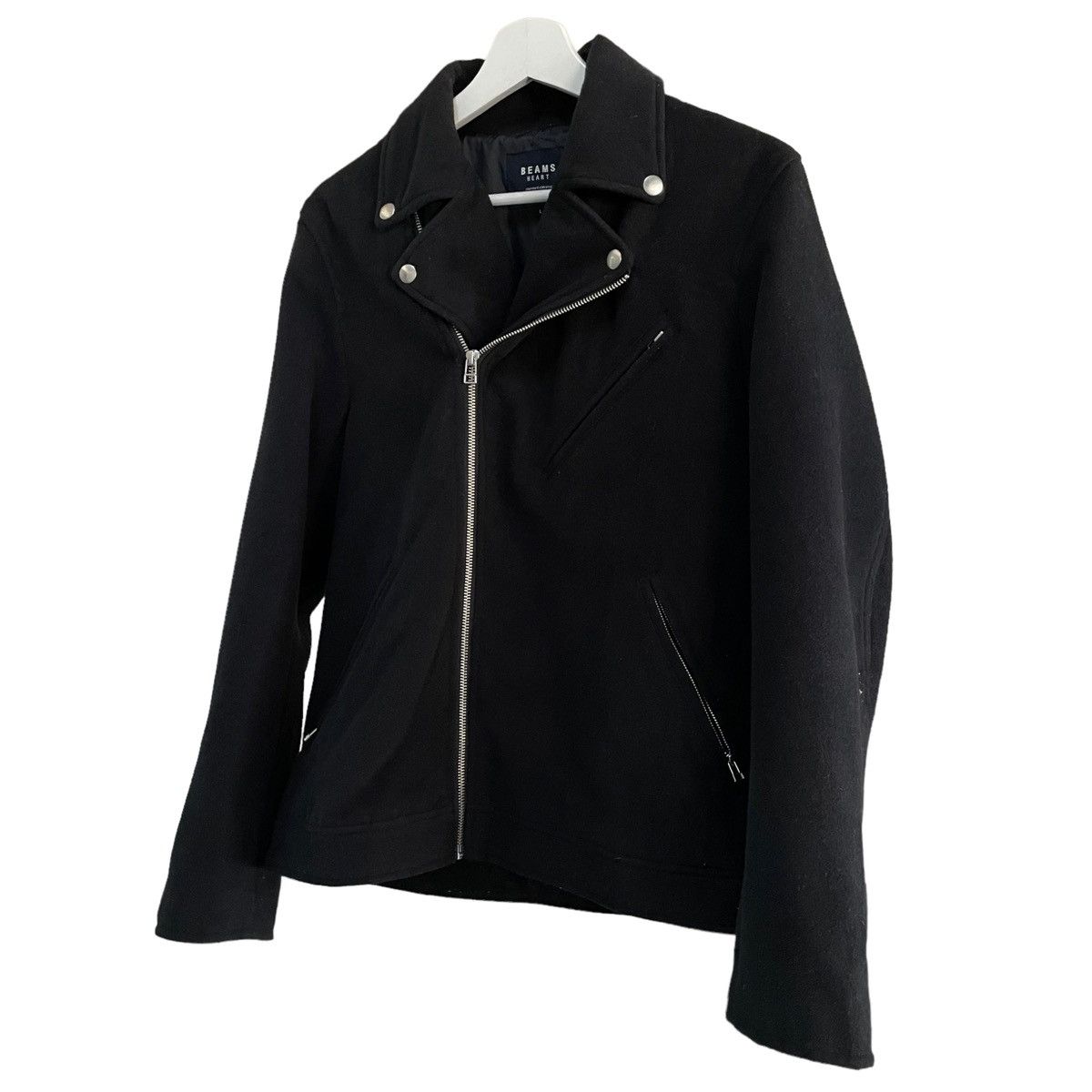 Beams Plus × Beauty Beast × Japanese Brand 💥BEAMS ZIPPER JACKET DOUBLE COLLAR BIKER STYLE Size US M / EU 48-50 / 2 - 2 Thumbnail