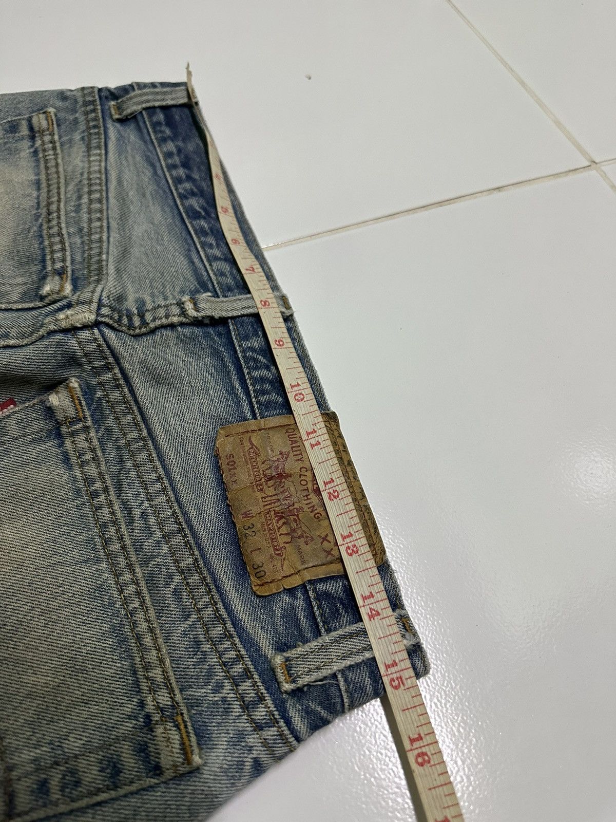 Levi's 30x27 Vintage Levi’s 501 button 552 rusty wash denim jeans Size US 30 / EU 46 - 9 Thumbnail