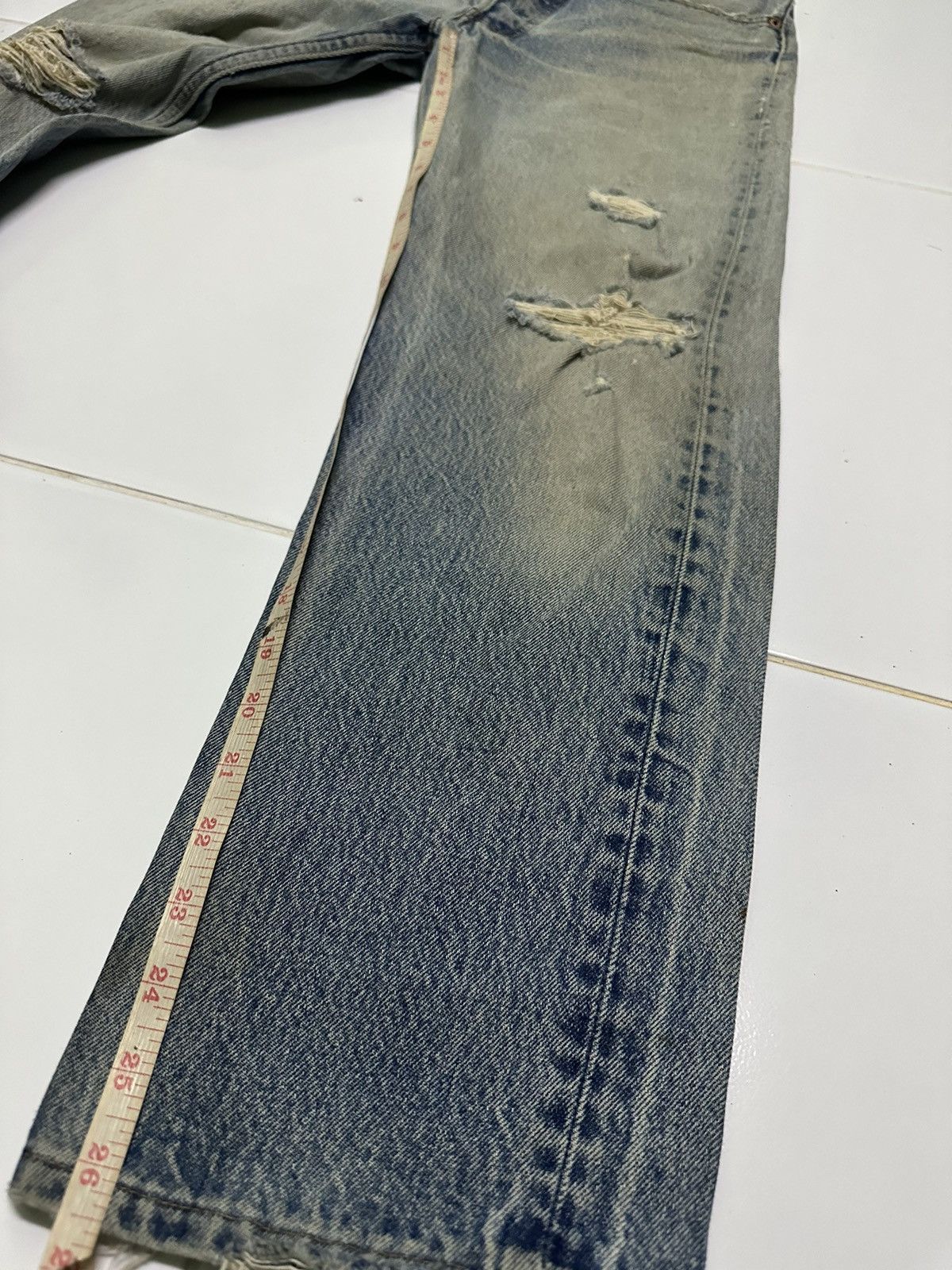 Levi's 30x27 Vintage Levi’s 501 button 552 rusty wash denim jeans Size US 30 / EU 46 - 12 Thumbnail