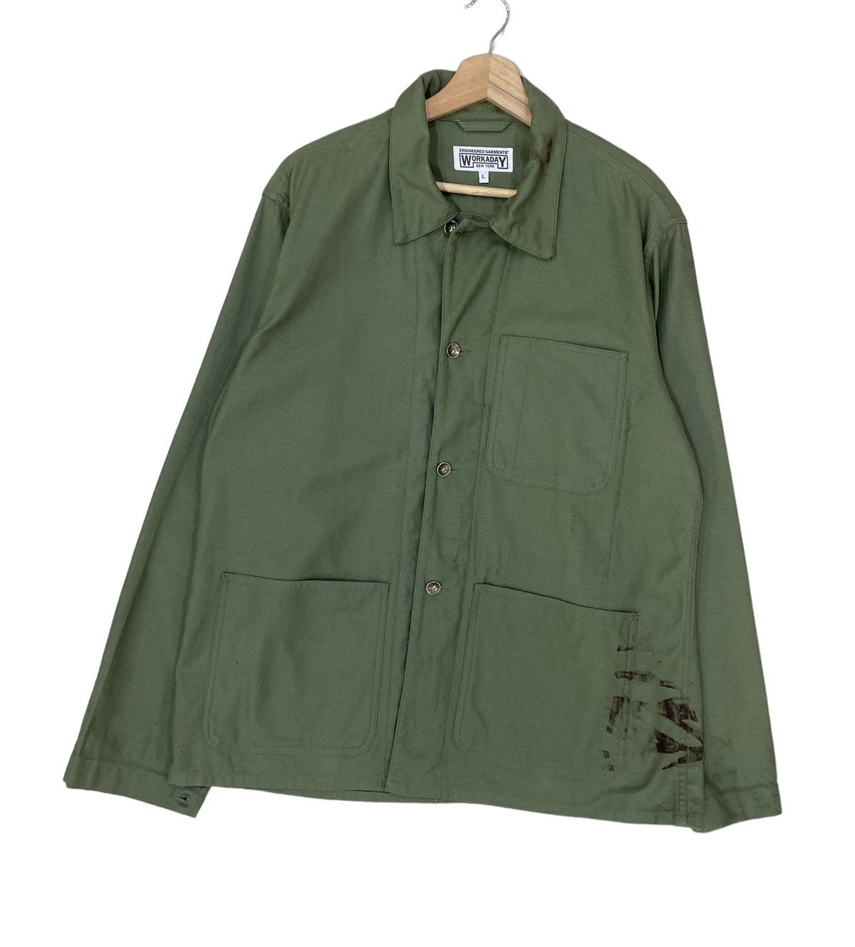Engineered Garments 🔥ENGINEREED GARMENTS WORKADAY RIPSTOP BEDFORD JACKET Size US M / EU 48-50 / 2 - 4 Thumbnail