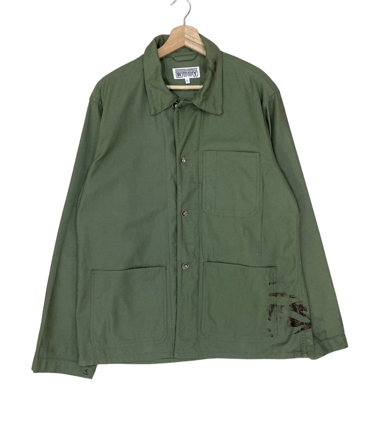 Engineered Garments 🔥ENGINEREED GARMENTS WORKADAY RIPSTOP BEDFORD JACKET Size US M / EU 48-50 / 2 - 3 Thumbnail