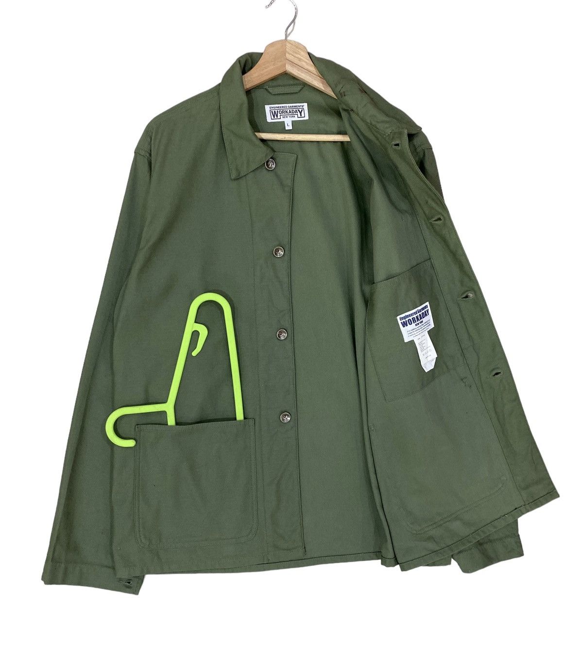 ENGINEERED GARMENTS M ミリタリージャケット オリーブ Engineered Garments BDU ジャケット オリーブ コットン