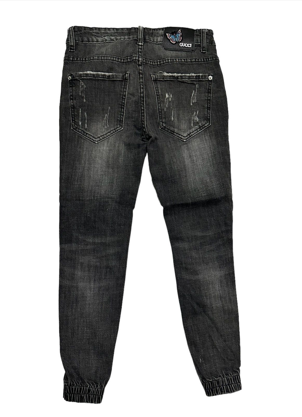 Japanese Brand 28x25 Gucci custom patchwork denim jeans Size 28" / US 6 / IT 42 - 2 Thumbnail