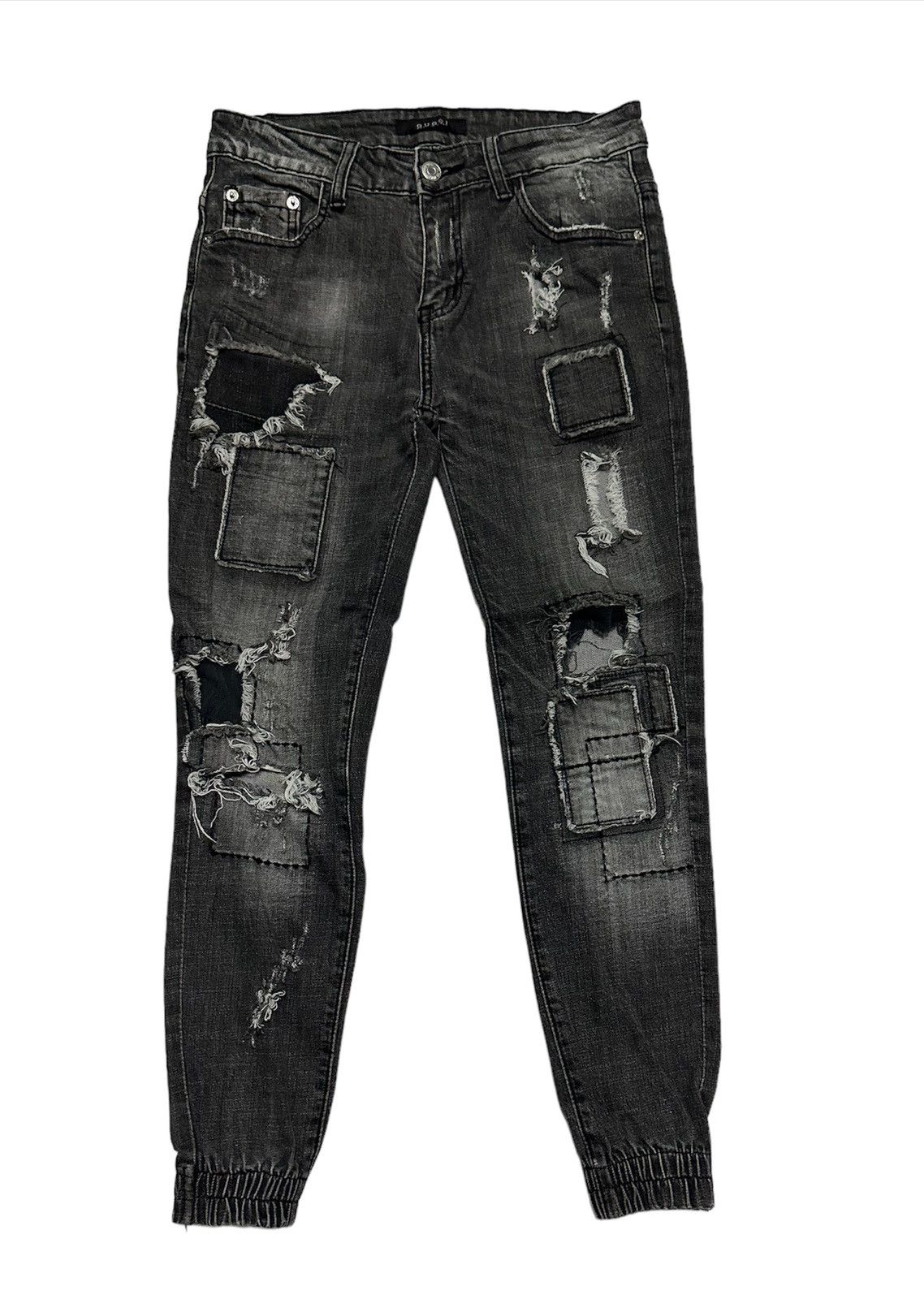 Japanese Brand 28x25 Gucci custom patchwork denim jeans Size 28" / US 6 / IT 42 - 1 Thumbnail