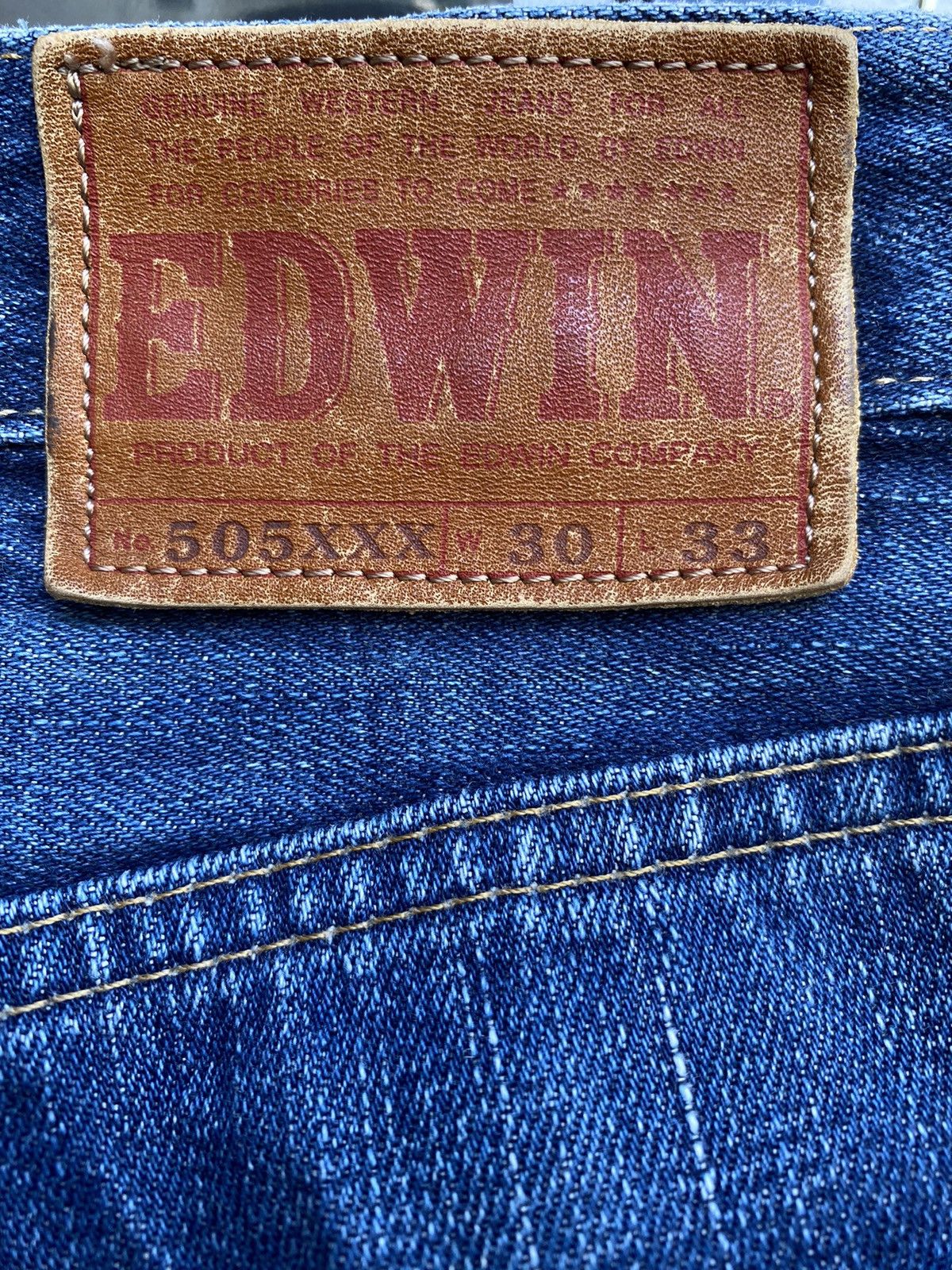 Edwin × Vintage Edwin Selvedge Jeans 505xxx Size US 30 / EU 46 - 11 Thumbnail