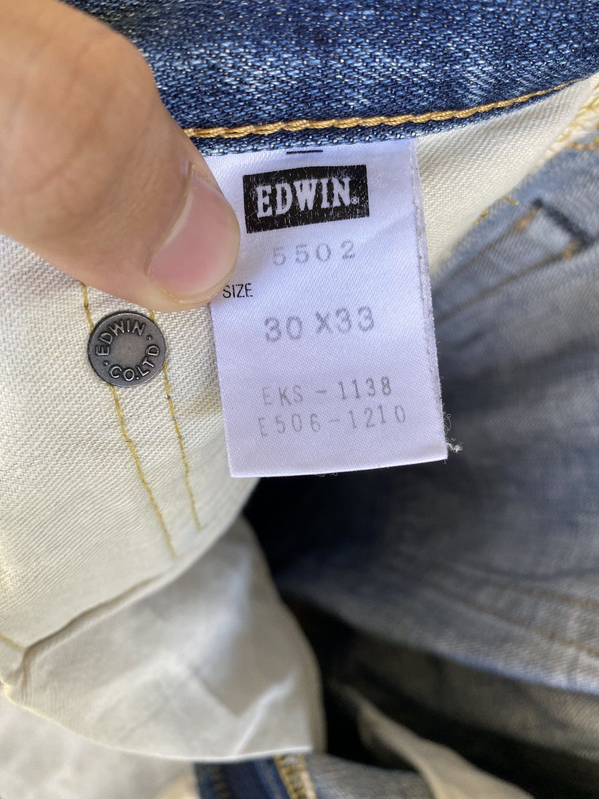 Edwin × Vintage Edwin Selvedge Jeans 505xxx Size US 30 / EU 46 - 9 Thumbnail