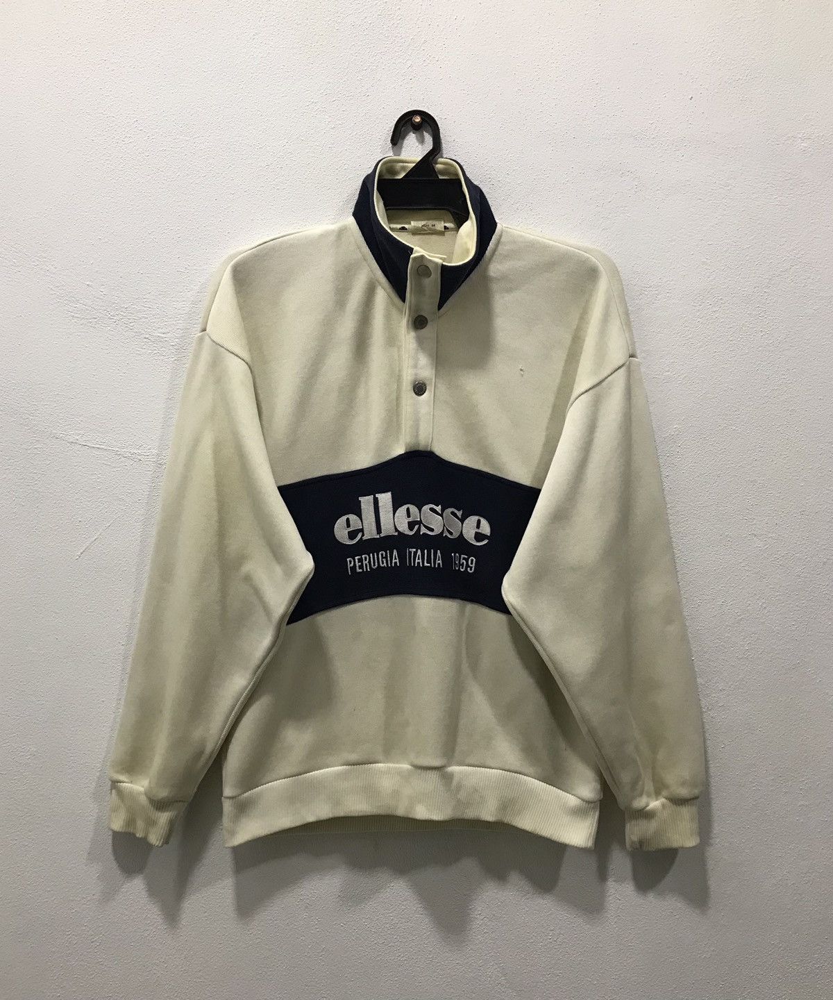 image of Ellesse Perugia Italia 1959 Big Logo in Beige, Men's (Size Medium)
