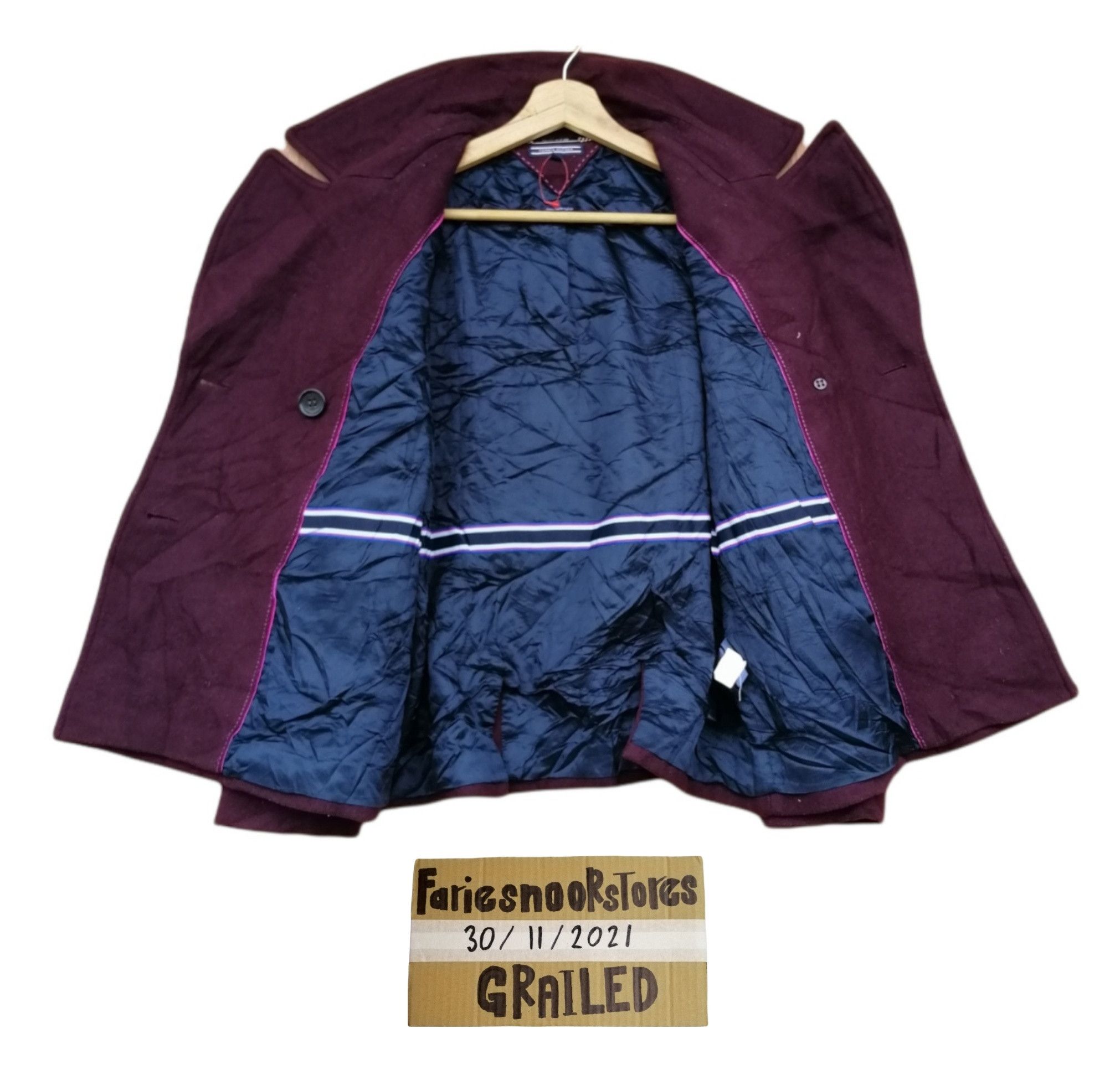 Designer × Tommy Hilfiger Tommy Hilfiger Double Breasted Wool Jacket Size US XS / EU 42 / 0 - 11 Thumbnail