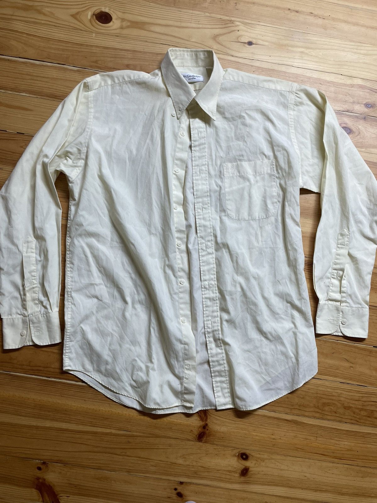 Yves Saint Laurent Vintage YSL Yves Saint Laurent brown Shirt Luxury Size US M / EU 48-50 / 2 - 1 Thumbnail