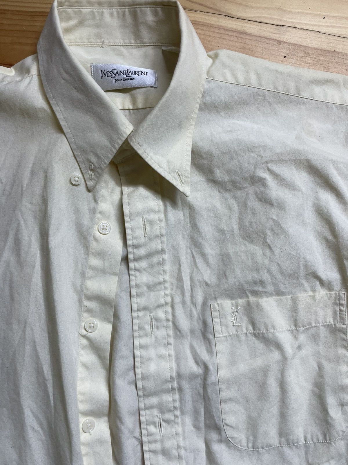 Yves Saint Laurent Vintage YSL Yves Saint Laurent brown Shirt Luxury Size US M / EU 48-50 / 2 - 2 Thumbnail