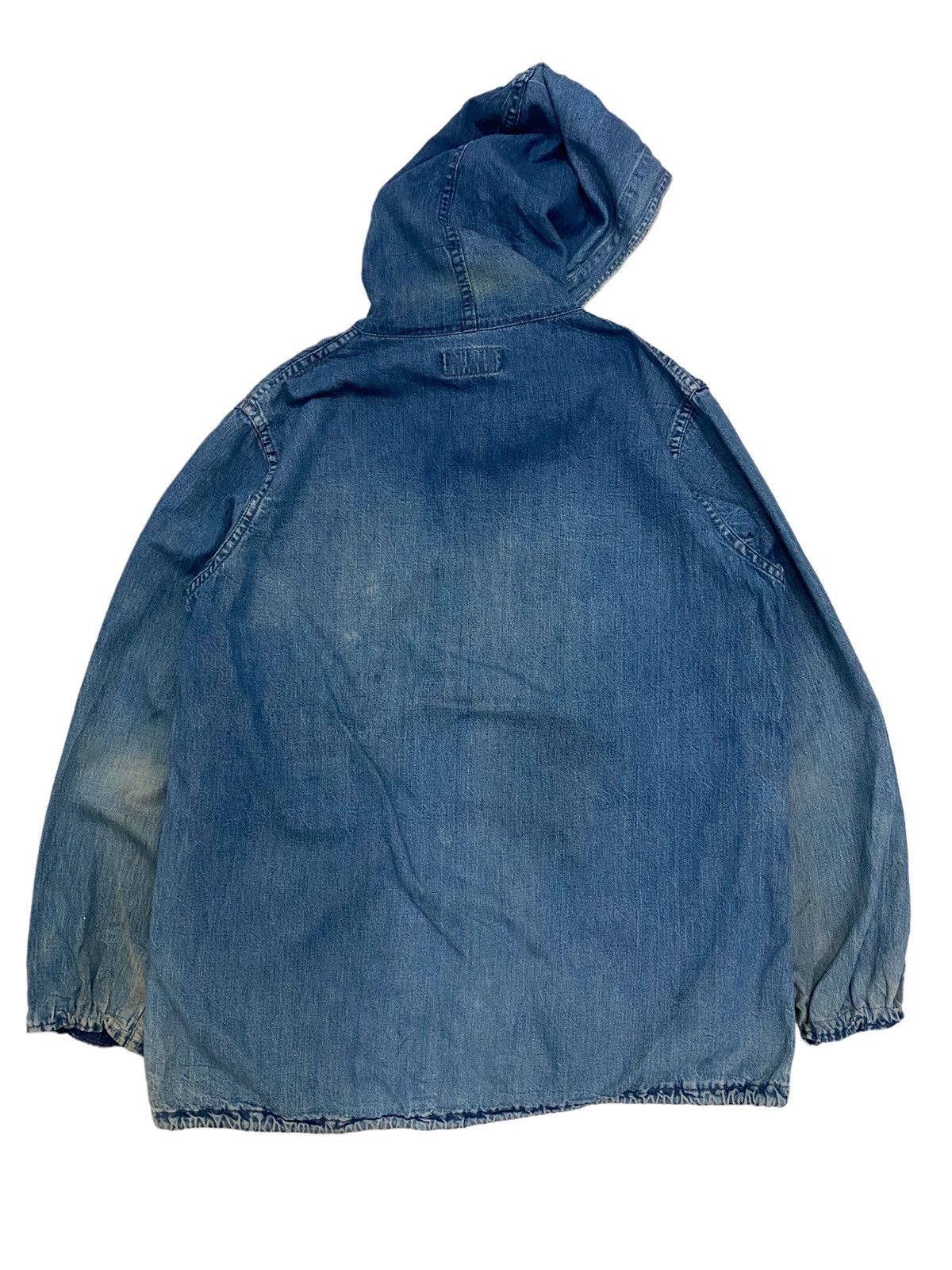 Edwin × Vintage Vintage 90s Edwin Workwear Hoodie Jacket Size US M / EU 48-50 / 2 - 11 Thumbnail