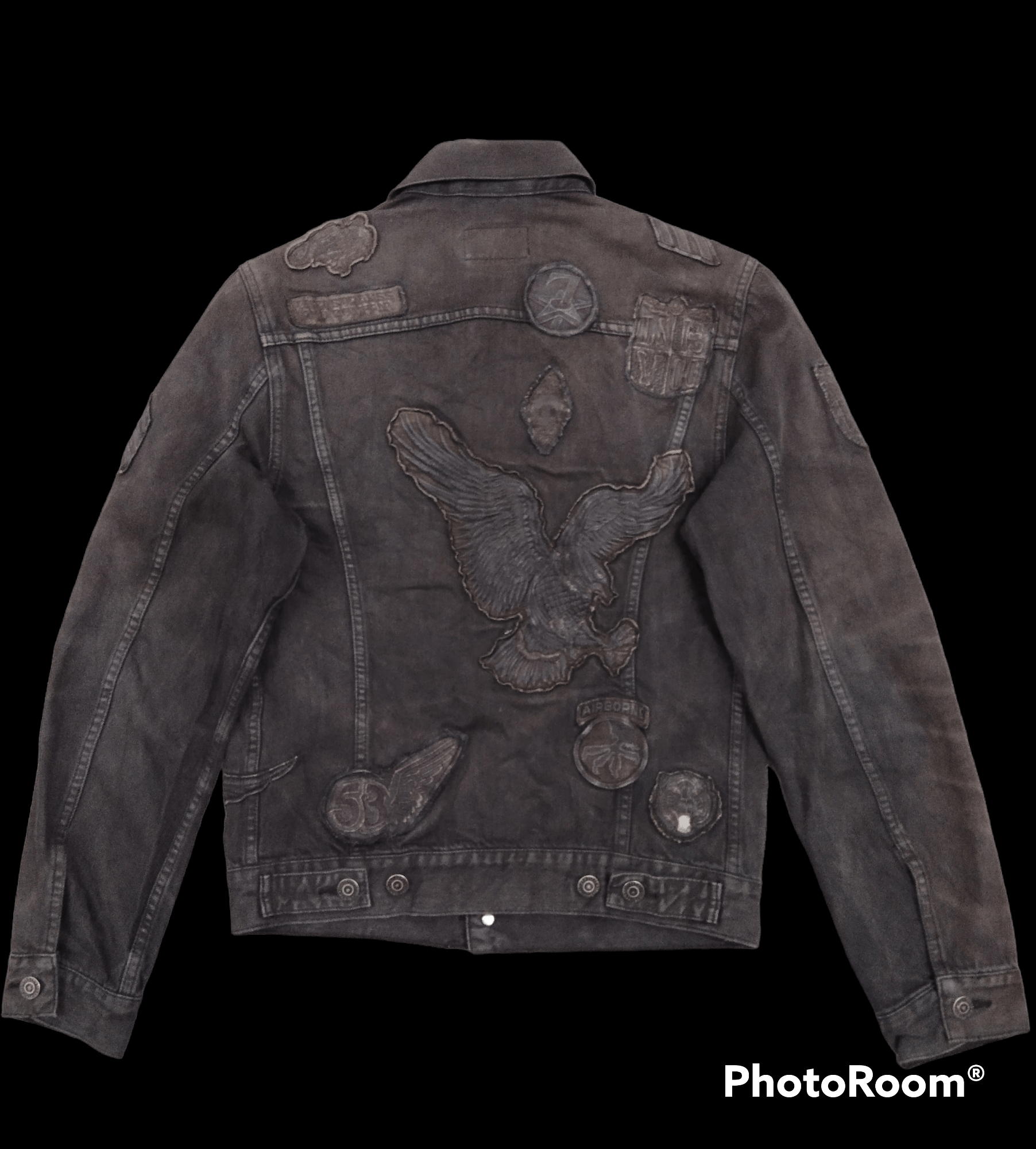 Levi's DiSTRESSED SUN FADED PACTHWORK LEVIS DENIM JACKET Size US S / EU 44-46 / 1 - 3 Thumbnail