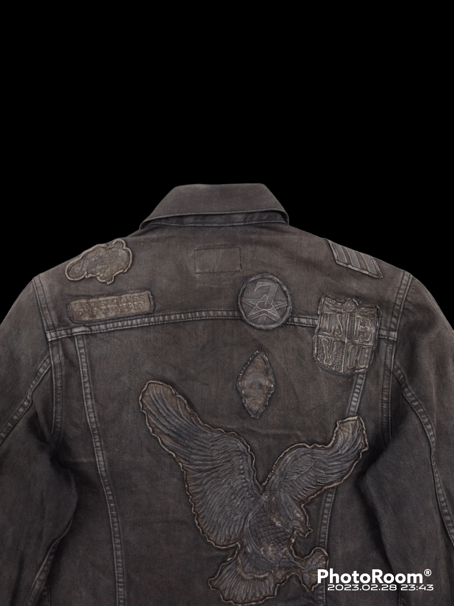 Levi's DiSTRESSED SUN FADED PACTHWORK LEVIS DENIM JACKET Size US S / EU 44-46 / 1 - 5 Thumbnail