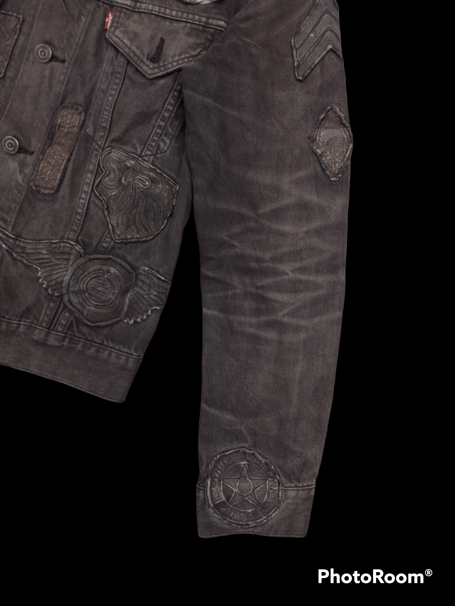 Levi's DiSTRESSED SUN FADED PACTHWORK LEVIS DENIM JACKET Size US S / EU 44-46 / 1 - 9 Thumbnail