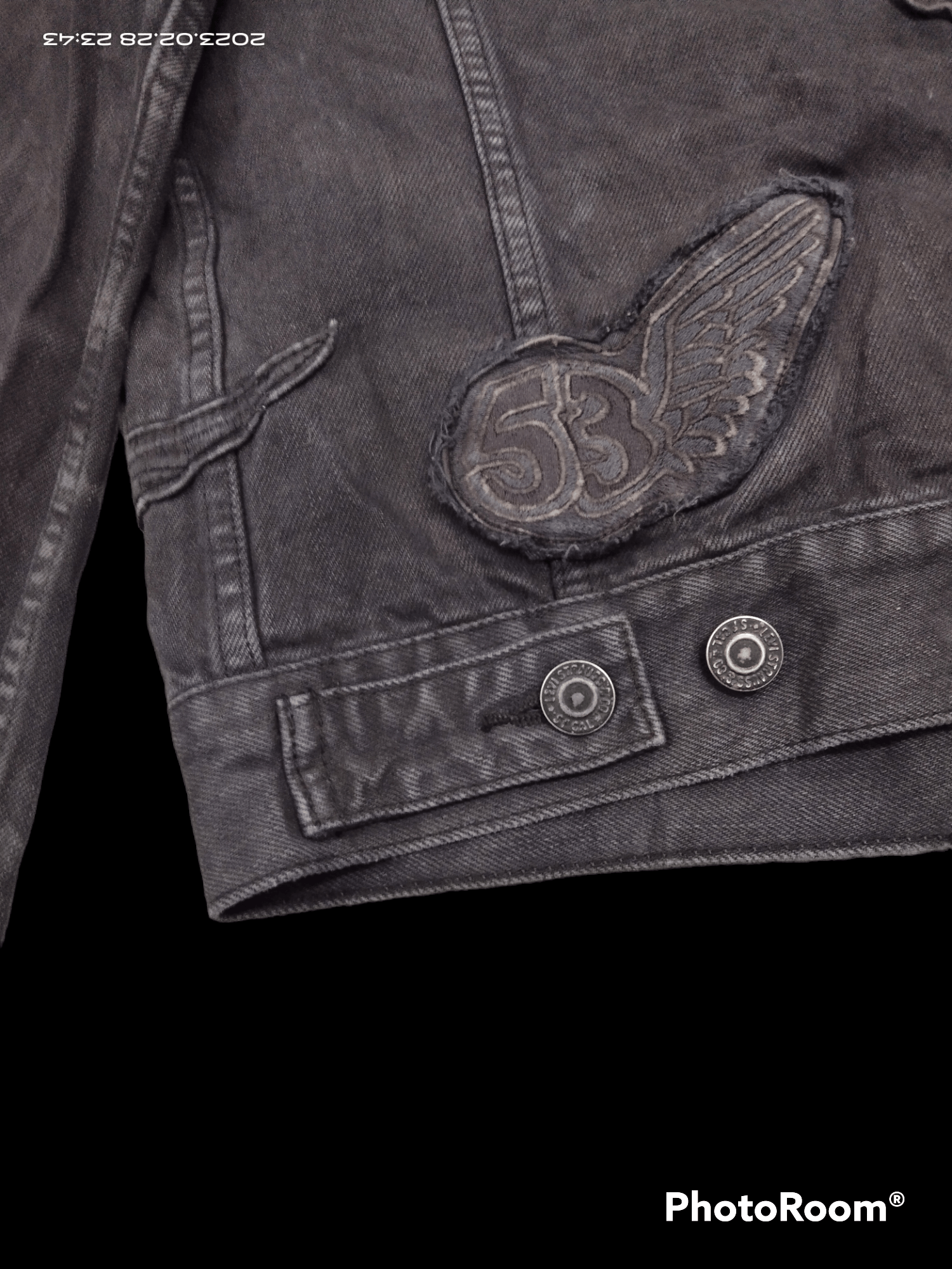 Levi's DiSTRESSED SUN FADED PACTHWORK LEVIS DENIM JACKET Size US S / EU 44-46 / 1 - 7 Thumbnail