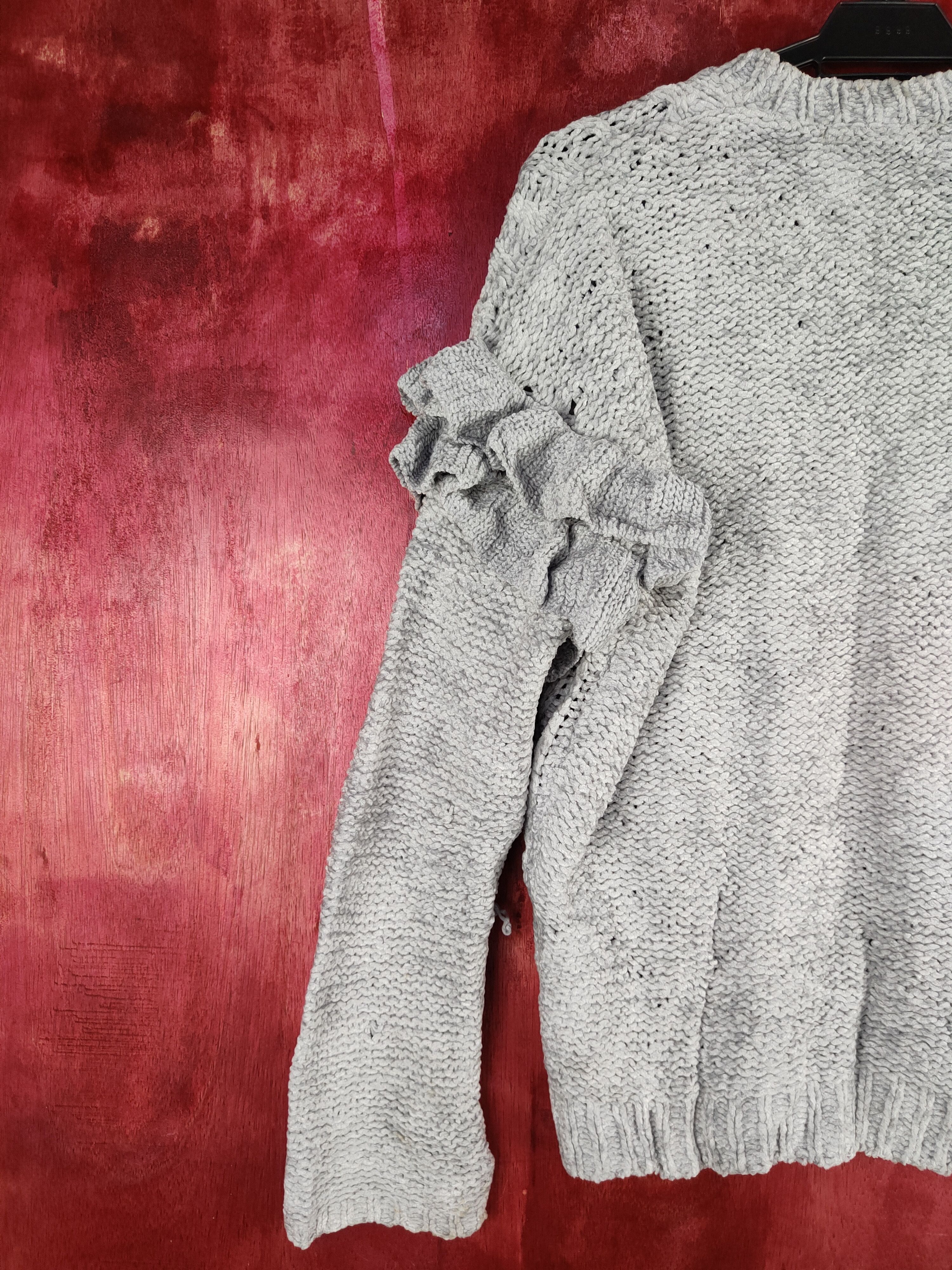 Vintage Heather Gray Knitwear Sweatshirt #218B Size L / US 10 / IT 46 - 8 Thumbnail