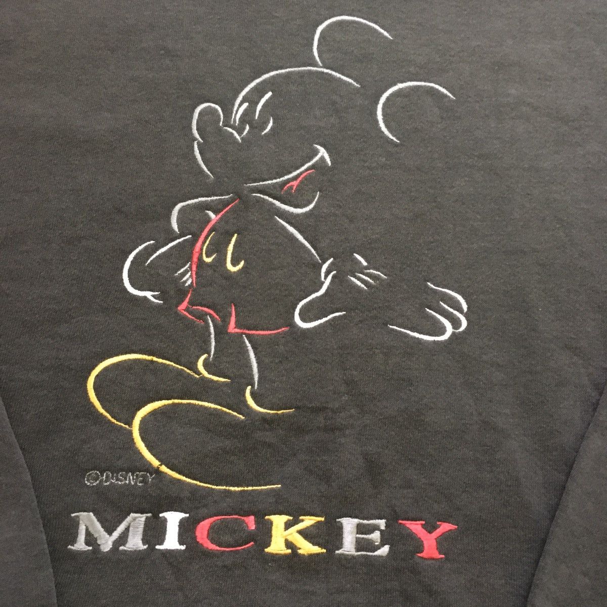 Mickey Mouse × Velva Sheen × Vintage Vintage Embroidery Mickey Mouse Sweatshirt Size US L / EU 52-54 / 3 - 5 Thumbnail
