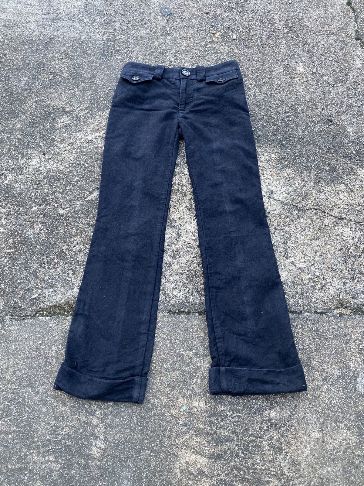 Marc Jacobs Marc Jacob Flare Pants Boot Cut Black Cotton Size 28" / US 6 / IT 42 - 1 Thumbnail