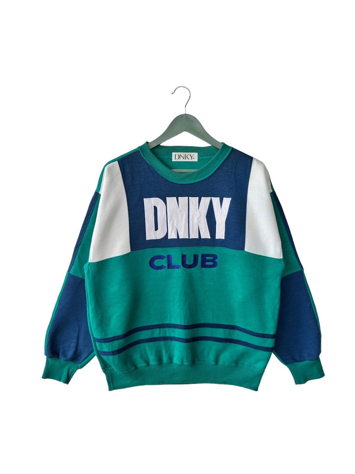 Japanese Brand Vintage 80s DNKY CLUB Big Logo Sweatshirt Size US M / EU 48-50 / 2 - 1 Thumbnail