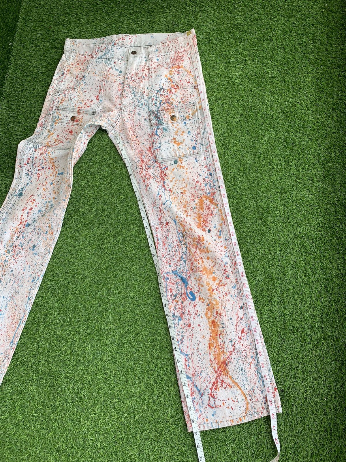 Denime Vintage Custom Made Painter Denim Bush Pants Jeans Size US 32 / EU 48 - 15 Thumbnail