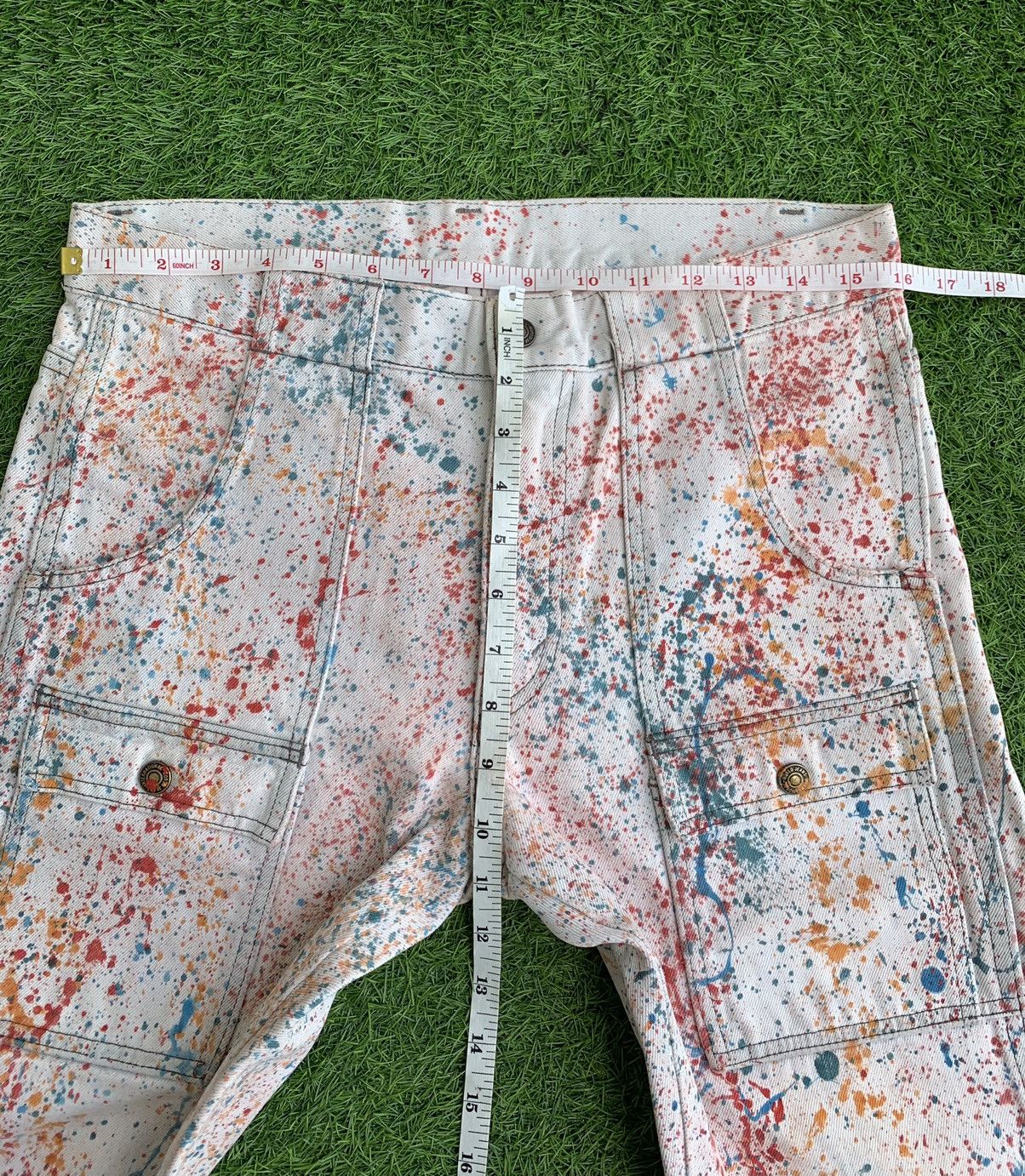 Denime Vintage Custom Made Painter Denim Bush Pants Jeans Size US 32 / EU 48 - 12 Thumbnail