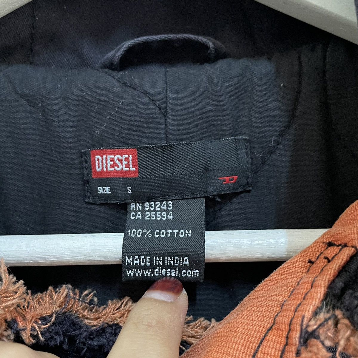 Designer × Diesel 💥 DISTRESSED DESIGN BREASTED PARKA JACKET Size S / US 4 / IT 40 - 5 Thumbnail