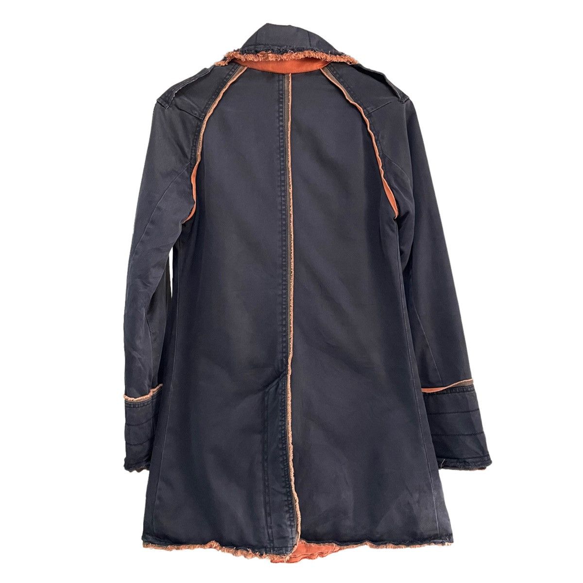 Designer × Diesel 💥 DISTRESSED DESIGN BREASTED PARKA JACKET Size S / US 4 / IT 40 - 8 Thumbnail