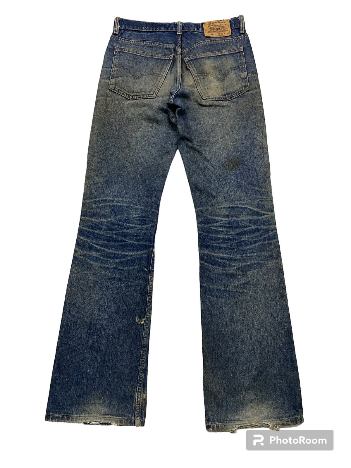 Levi's Vintage 1998 Levis orange tag flare rusty jeans Size US 32 / EU 48 - 2 Thumbnail