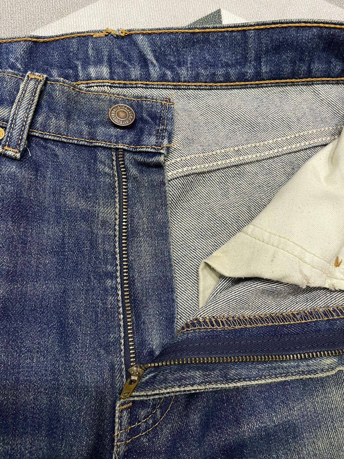 Levi's Vintage 1998 Levis orange tag flare rusty jeans Size US 32 / EU 48 - 6 Thumbnail
