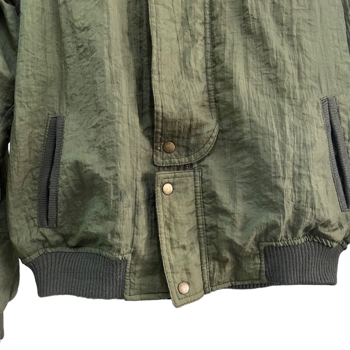Japanese Brand 💥 80s PROJACK JAPAN BOMBER JACKET ARMY GREEN Size US S / EU 44-46 / 1 - 5 Thumbnail