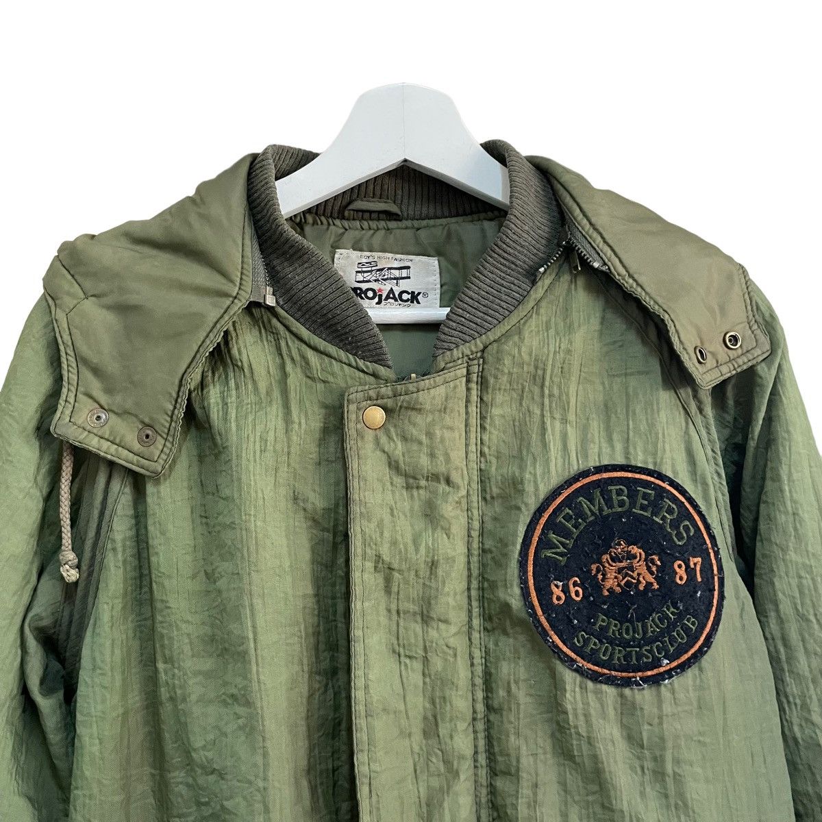 Japanese Brand 💥 80s PROJACK JAPAN BOMBER JACKET ARMY GREEN Size US S / EU 44-46 / 1 - 3 Thumbnail