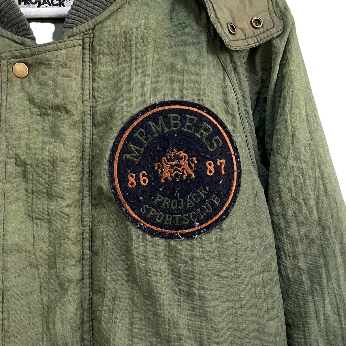 Japanese Brand 💥 80s PROJACK JAPAN BOMBER JACKET ARMY GREEN Size US S / EU 44-46 / 1 - 4 Thumbnail