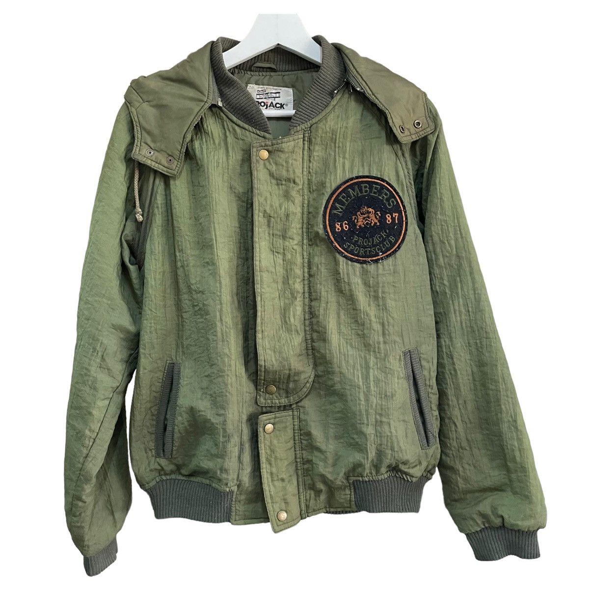 Japanese Brand 💥 80s PROJACK JAPAN BOMBER JACKET ARMY GREEN Size US S / EU 44-46 / 1 - 1 Thumbnail