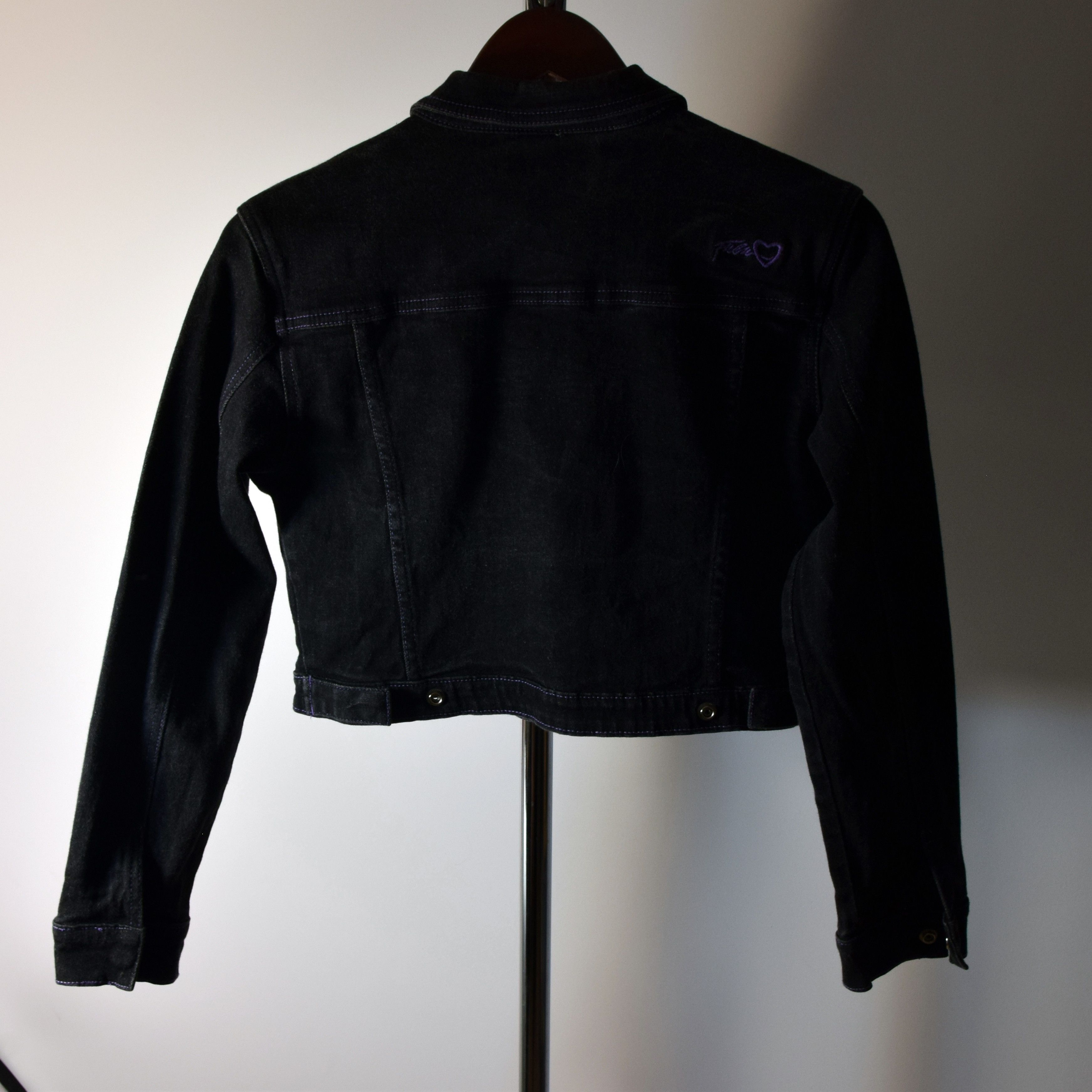 Fubu × Vintage 00s Big Logo Spell Out Track Fubu DENIM JEANS Jacket XL Size XL / US 12-14 / IT 48-50 - 2 Thumbnail