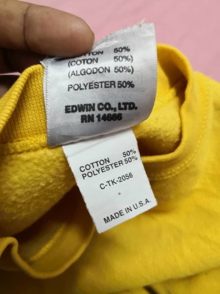 Edwin Vintage Edwin Yellow Jumper Size US S / EU 44-46 / 1 - 6 Thumbnail