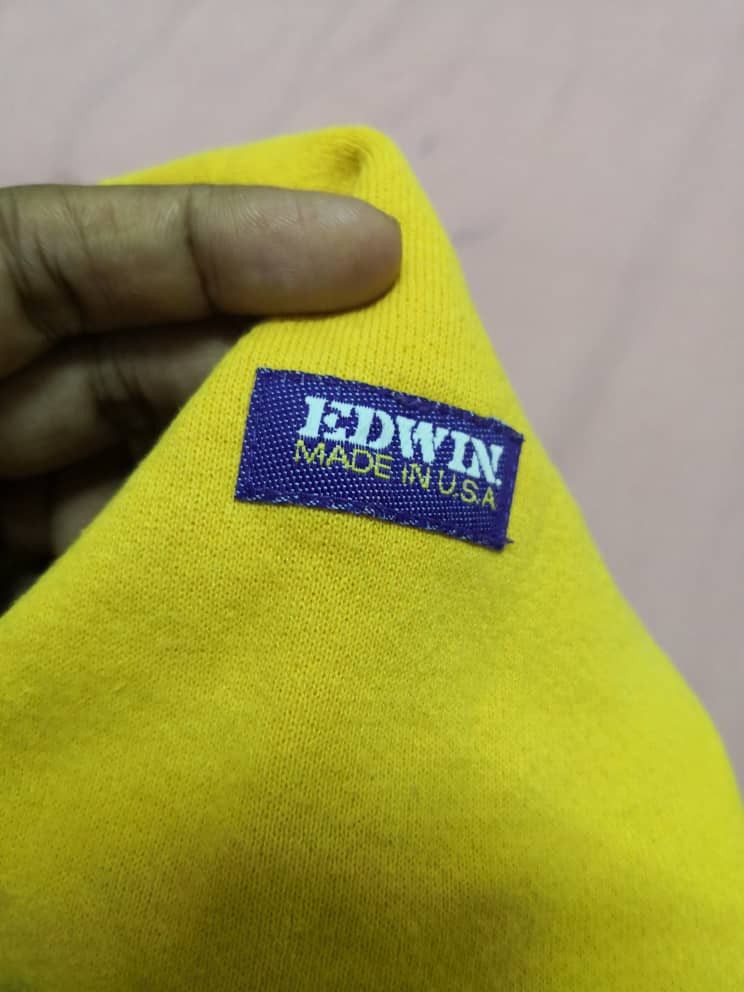 Edwin Vintage Edwin Yellow Jumper Size US S / EU 44-46 / 1 - 2 Thumbnail