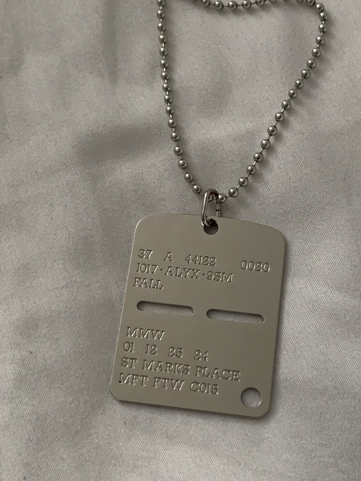 Alyx × Drain Gang Alyx Military Dog Tag Necklace | Grailed