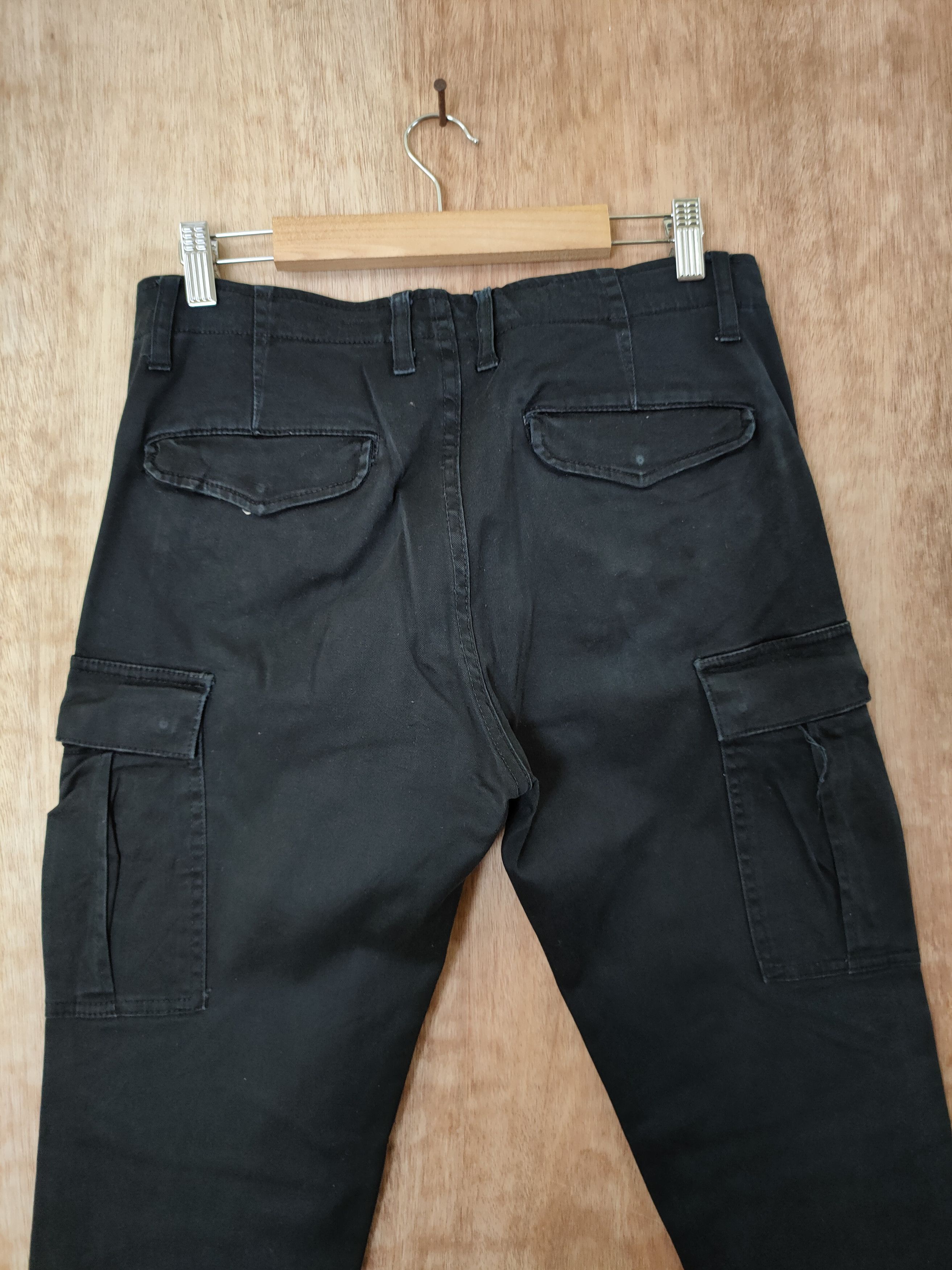 Japanese Brand DL Back Number black japan multipocket cargo pants #46-284 Size US 30 / EU 46 - 9 Thumbnail