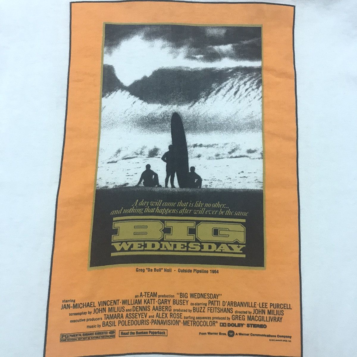 Vintage Vintage Original 70s Big Wednesday Surf Promo Movie T Shirt Size US M / EU 48-50 / 2 - 5 Thumbnail
