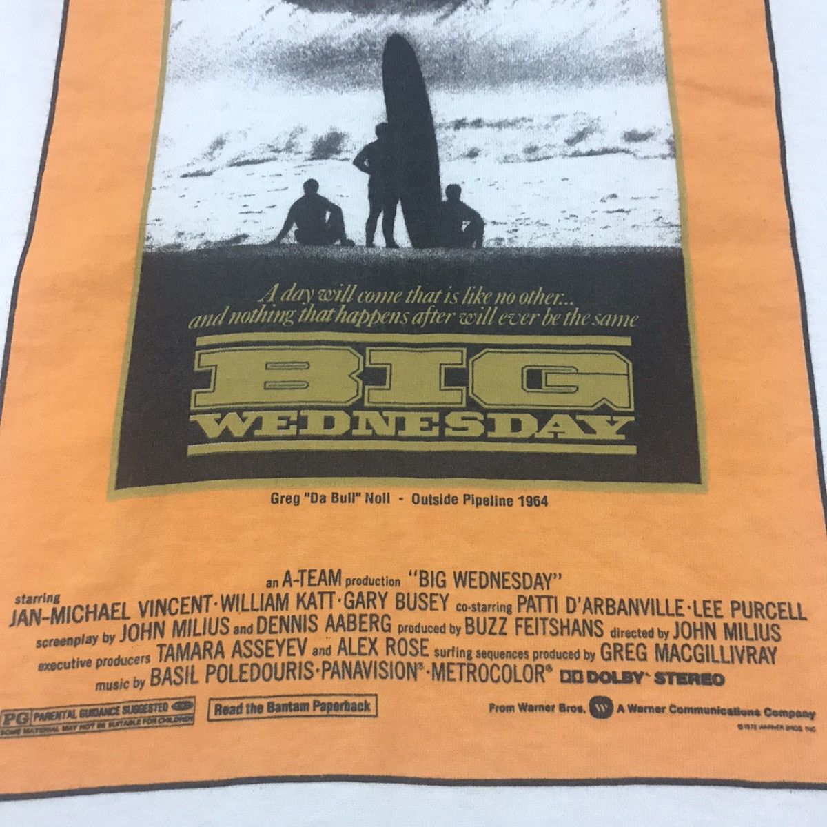 Vintage Vintage Original 70s Big Wednesday Surf Promo Movie T Shirt Size US M / EU 48-50 / 2 - 6 Thumbnail